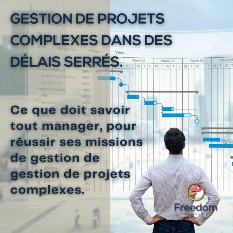 La gestion des projets complexes dans des délais serrés